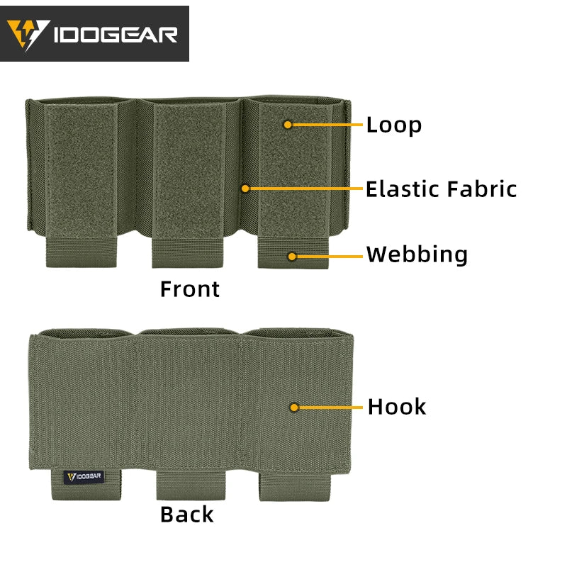 IDOGEAR DOPE à rabat avant avec porte-chargeur