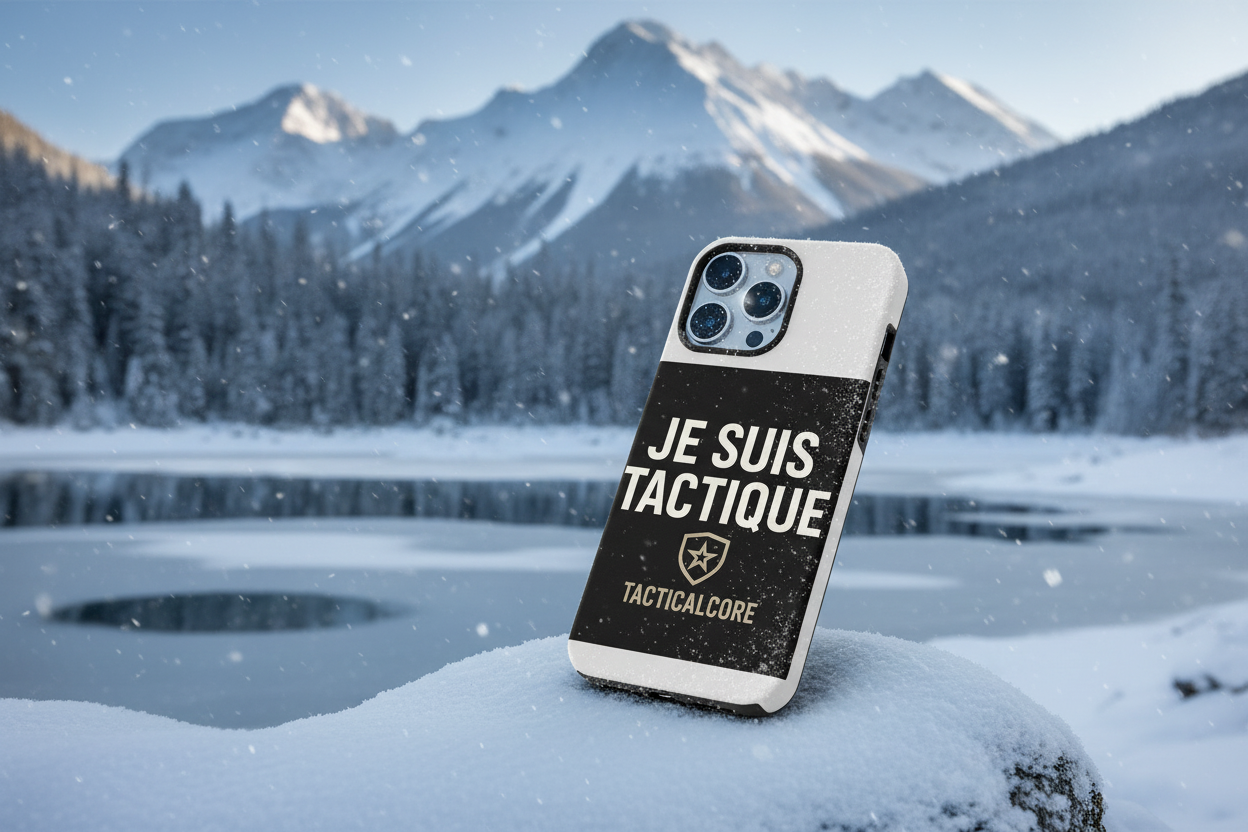 mets la coque en valeur dans un paysange hivernal